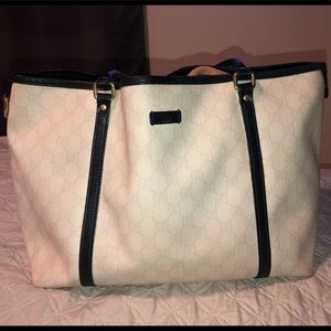 Gucci monogram Supreme Shopper Coated Canvas Tote
